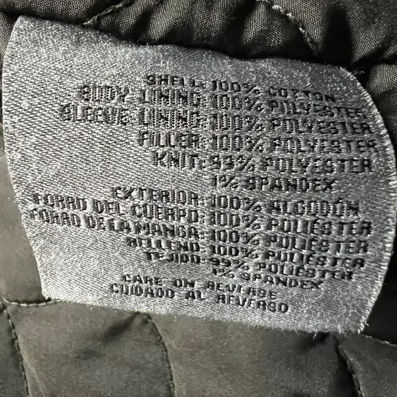 Levi’s Utility Field Jacket Men’s Medium Olive Green Quilted Lining Workwear Zip - Picture 7 of 7